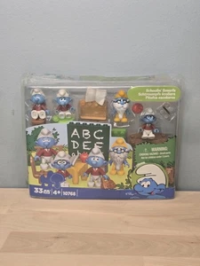 The Smurfs Mega Bloks Schoolin’ Smurfs Set 33 Pieces Blocks 2013 Peyo 10768 - Picture 1 of 3
