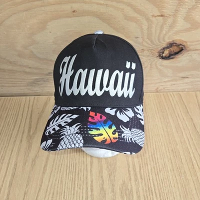 Sombrero Floral Robin Ruth Hawaii Ajustable Correa Negro Multicolor Nuevo sin Etiquetas Foto 1 de 4