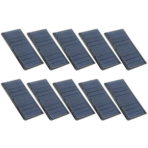 10 Pieces 5 Volt 60 Milliamp Solar Panels for DIY Solar Lighting Projects - Picture 1 of 7