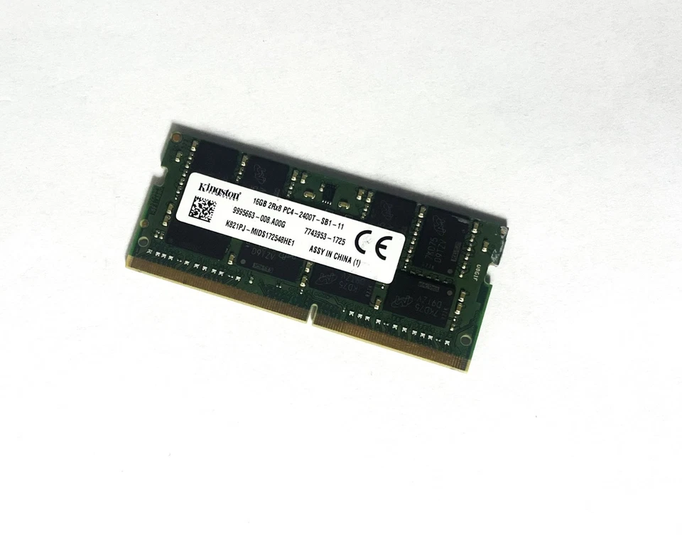 Kingston 16GB RAM Arbeitsspeicher DDR4 2400MHz 2Rx8 PC4-19200 K821PJ-MID - Bild 1 von 3