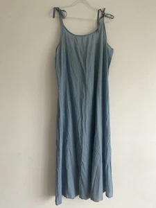 Little Tienda Blue Cotton Maxi Dress Size XXL - Picture 1 of 4