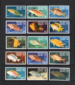Juego de peces M28066 Pitcairn Islands 1984 X 15 UMM Sg 246/313 Cat £16 - Imagen 1 de 1