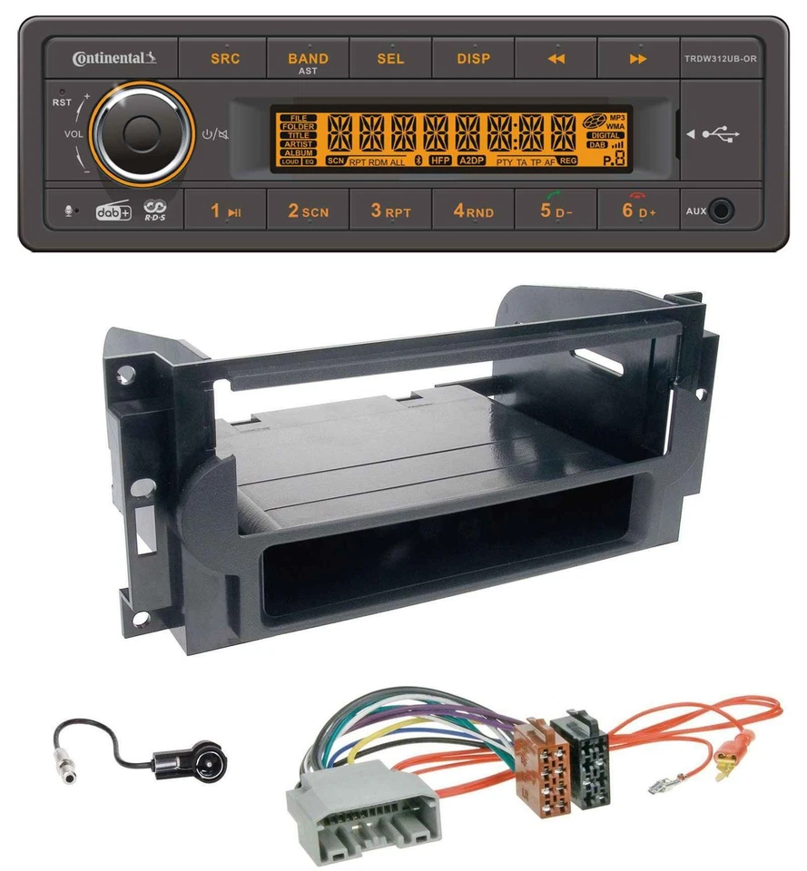 Continental Bluetooth MP3 USB DAB Autoradio für Chrysler 300C Dodge Caliber Jeep - Bild 1 von 4
