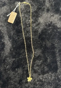 Mia Fiore 18kt Gold Plated Sterling Silver Flower Pendant Necklace 16+2” Italy - Picture 1 of 7