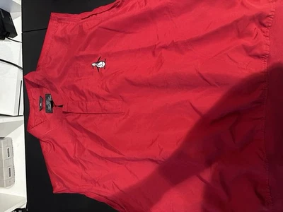 Chaleco Heritage Cross 1/4 Botón Scotty Perro y Pingüino Talla XL Scotty Cameron Foto 1 de 3