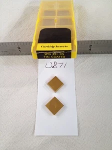 10 NEW SPG 421 CARBIDE INSERTS. GRADE: C5. TIN COATED. GENERAL PURPOSE (U871) - Picture 1 of 1