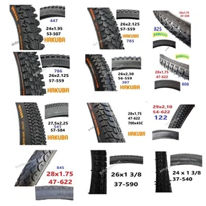26x1.95 2.125 2.30 24x1.95 28x 1.75 27.5 Neumático BMX MTB Niños Bicicleta Bi... - Imagen 1 de 35