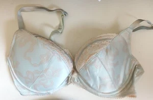 Sujetador Gossard 6291 UK 32D/32FF Beau menta verde con aros acolchado satinado - Imagen 1 de 1