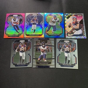 (7) Lote de 7 Houston Texans Nico Collins Prizm RC Select Cobb Cooks Silver Mills - Imagen 1 de 1