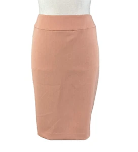 Nine West Skirt size 6 Peach Salmon Crepe Straight Pencil Knee Stretch Career - Picture 1 of 8