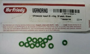 Hu-Friedy Zahn Cavitron O-Ringe Grün 12 Teile / Tasche Ultraschall Einsatz Ringe