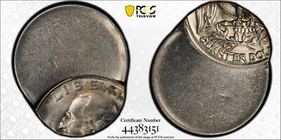 ER328 No Date 25C Washington Quarter Dollar -- Struck 75% Of Center @5:00. PCGS - Image 1 of 4