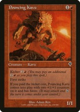 Magic MTG Tradingcard Invasion 2000 Pouncing Kavu 158/350