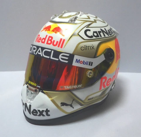 Schubert 1/2 replica Helmet Max Verstappen 2022 Red Bull Racing Team Helmet Cover