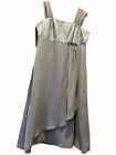 Le Boss Women's Size 8 Silver/tan Prom Dress Preowned