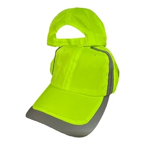 Hi-Vis Safety Baseball Cap – 100% Polyester, Reflective Trim, Adjustable - Picture 1 of 1