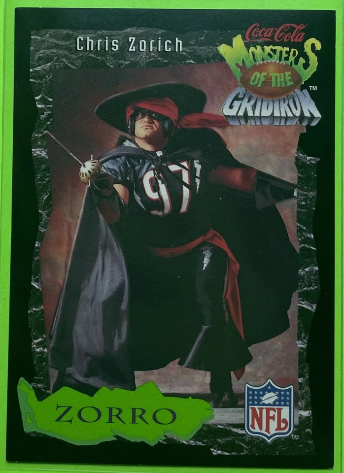 1994 Classic Pro Line Live Coca-Cola Monsters of the Gridiron - #5 Chris Zorich - Image 1 of 1