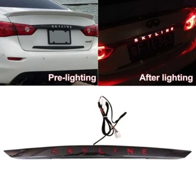 Luces traseras Fit Infiniti Q50 Q50S 2014-2017 tapa maletero puerta borde cubierta embellecedor Foto 1 de 4