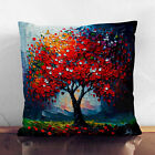 Plump Cushion Apple Tree Palette Knife Painting Scatter Throw Pillow Cover