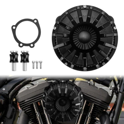 Stripe Inverted Air Cleaner Intake Filter Fit For Harley Sportster XL 2004-2022 - Image 1 of 4
