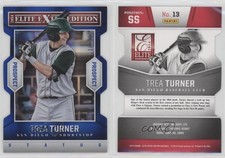 2014 Panini Elite Extra Edition Prospects Status Blue Die-Cuts /100 Trea Turner