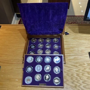 Queen Elizabeth II Golden Jubilee Silver Proof Collection 24 Coin Set 2002 - Picture 1 of 6