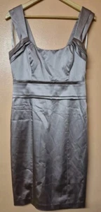 Coast Womens Dress Champagne Satin Sleeveless Adjustable Straps Marked Size 12 - Picture 1 of 6