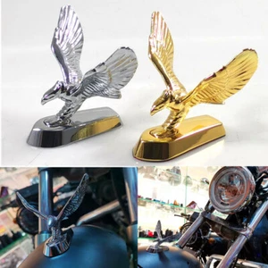Hood Ornament Emblems Badge Sticker Golden Metal Eagle Wing General Car Front - Picture 1 of 8