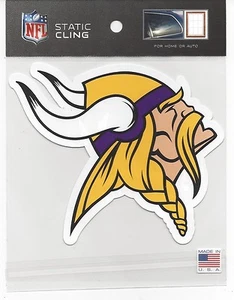 2014 Static Cling window decal football Minnesota Vikings 5" x 5" - Picture 1 of 1