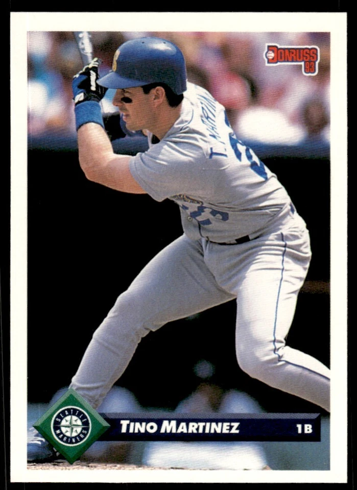 1993 Donruss Baseball Card Tino Martinez Seattle Mariners #217 - Image 1 of 2