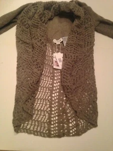 NWT Simply Noelle Convertible Knit Sweater Women's Large/XL (12-14) Cardigan/Top - Picture 1 of 9
