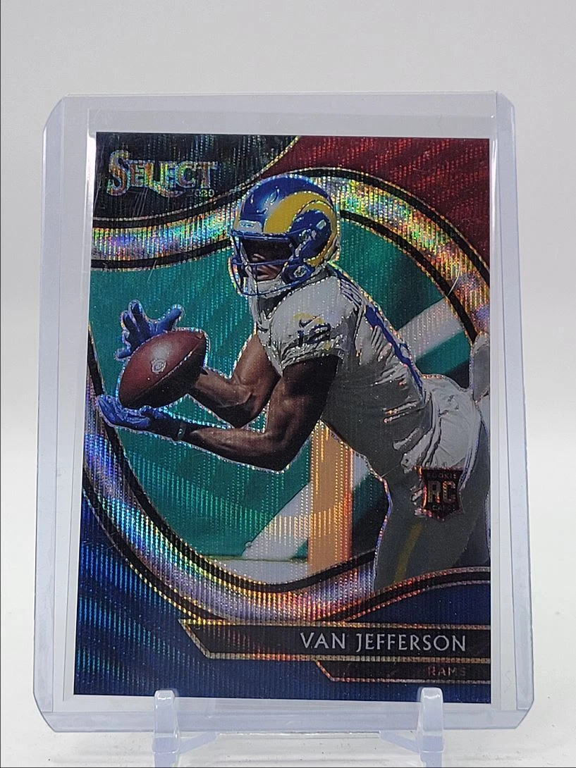 VAN JEFFERSON 2020 SELECT FIELD LEVEL ROOKIE TRI COLOR RAMS RC /75 Q1639