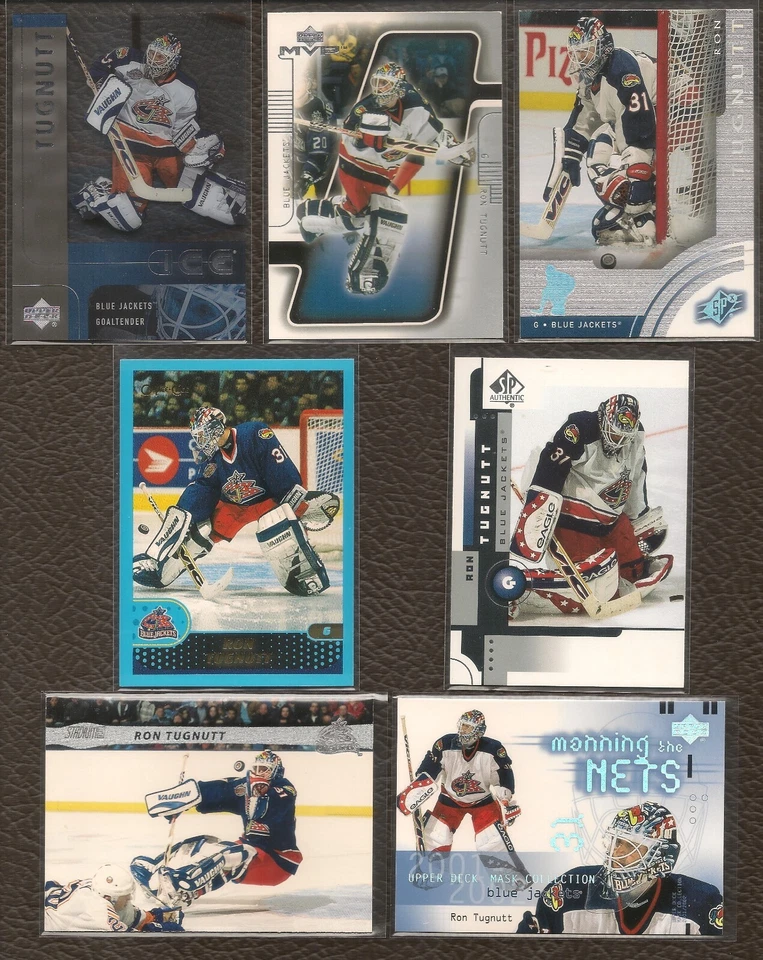 Ron Tugnutt 2001-02 Upper Deck SP Authentic #21 Columbus Blue Jackets - Image 1 of 1