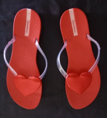 INFRADITO/SANDALI MARE " IPANEMA " ROSSO CUORE N°40 (s79) - Imagen 1 de 4