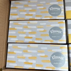 KLEENEX Multicare LARGE Facial Tissues 80 Tissues/Box 3 NEW BOXES Man Size