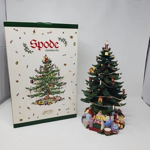 Spode Christmas Tree The San Francisco Music Box Company OTannenbaum 2001 Works! - Picture 1 of 21