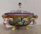 Capodimonte Like Fbs Vintage Covered Candy Dish Italy Nude Angels & Cherubs