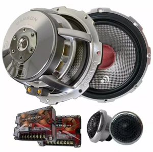 (Pair) Massive Audio High Fidelity Carbon 6 Component 6.5" inch Speakers - Picture 1 of 2