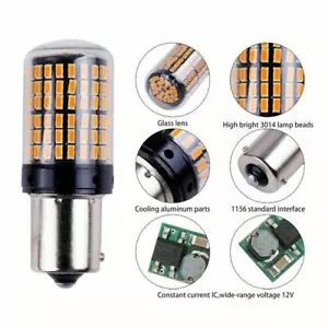 4x Canbus 7507 144SMD BAU15S PY21W LED Blinker Birnen 12V Bernstein/Gelb DG^ - Bild 1 von 5