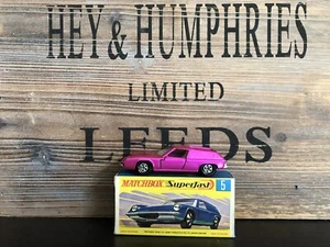 Matchbox Superfast n.5A-4.Versione Rosa VNM confezione originale del 1970 - Foto 1 di 9
