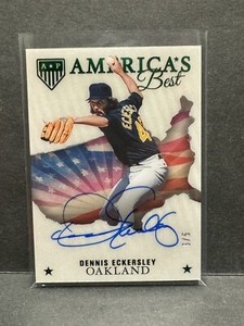 2023 Panini Chronicles DENNIS ECKERSLEY Americas Best On Card Auto 5/5 SSP