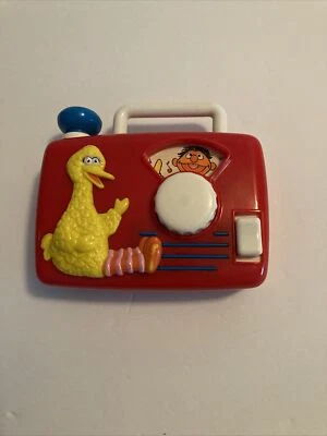 Sesame Street Music Box Radio Vintage TYCO Toy Jim Henson Wind Up 90's - Image 1 of 4