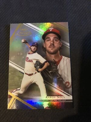 2021 Topps Gold Label Aaron Nola Philadelphia Phillies #96 Class 1 - Image 1 of 2