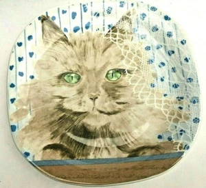 1985 Collection Coeur Minou-ettes by C Pradilie Collectible Cat Plate Quadro - Picture 1 of 4