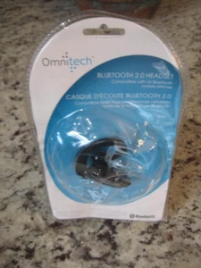 New Sealed Omnitech Bluetooth 2.0 Smartphone Cell Headset Ear Hook Design NIP - Picture 1 of 11