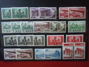 G3444 GERMANY SAAR 1952/55 PICTORIALS MLH/MNH - Picture 1 of 1