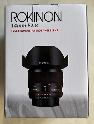 Rokinon FE14M-C 14mm F2.8 Ultra Wide Lens for Canon EF (Black) - Brand New - Image 1 of 4
