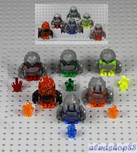 LEGO Power Miners - 6x Rock Monster Minifigures Crystals Glaciator Meltrox Firax - Picture 1 of 1