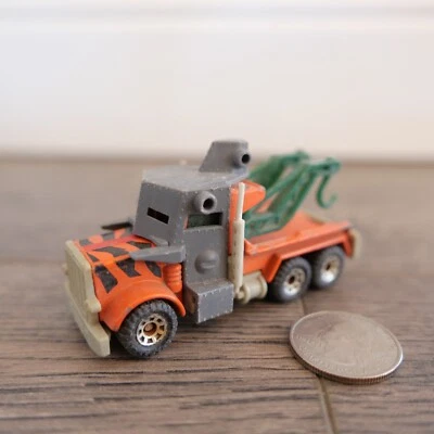 Matchbox Road Blasters Tow Nailer 1987 Orange Peterbilt Snap On Armor Tow Truck - Image 1 of 3