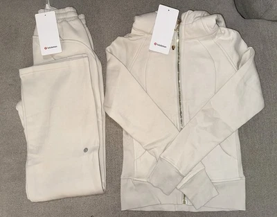 Marfil Nuevo Lululemon Buceo Completo Dorado Cremallera Sudadera con Capucha CONJUNTO Mujer’s Talla 2 Foto 1 de 4